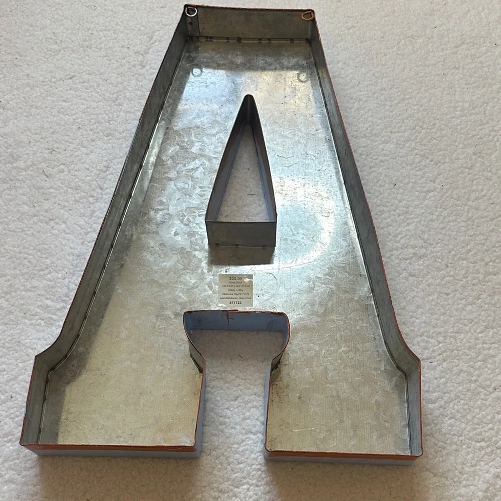 Blue Decorative Letter Wall Art